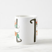 Hoofdletter H bloemenmonogram Koffiemok (Center)