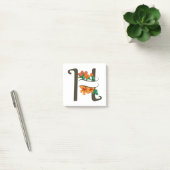 Hoofdletter H bloemenmonogram Post-it® Notes (Kantoor)