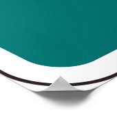 Hoofdletter H Groene achtergrond Poster (Hoek)