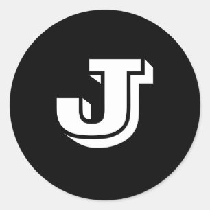 Hoofdletter J Grote Rondtrekkers van Janz Ronde Sticker