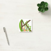 Hoofdletter K bloemenmonogram Post-it® Notes (Kantoor)