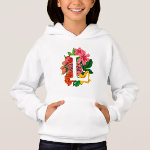 Hoofdletter L bloemenmonogram