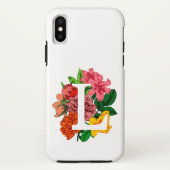 Hoofdletter L bloemenmonogram Case-Mate iPhone Case (Achterkant)