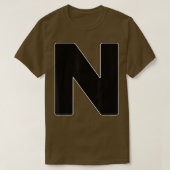 Hoofdletter N Matching Group Letters Alphabet C T-shirt (Design voorkant)