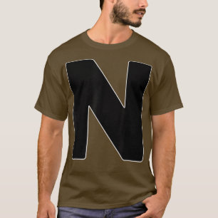 Hoofdletter N Matching Group Letters Alphabet C T-shirt