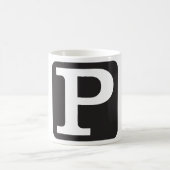 Hoofdletter P Monogram Koffiemok (Center)