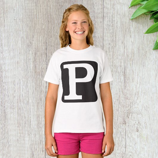 Hoofdletter P Monogram T-shirt