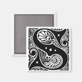  hoofdletter S - magneet (Voorkant / Achterkant)