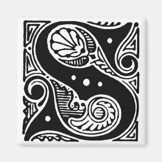  hoofdletter S - magneet (Voorkant)