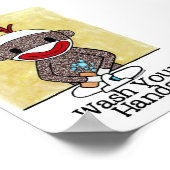 Hoofdletterherinnering voor socket was uw handen 4 poster (Hoek)