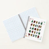 Hoofdletters A tot Z Halloween ABC Alfabet Notitieboek (Binnen)