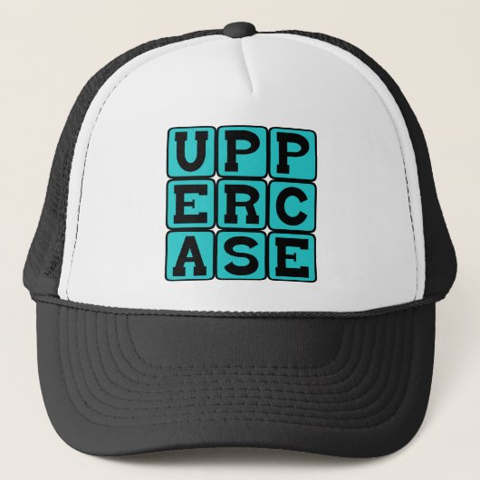 Hoofdletters, Letterstijl Trucker Pet (Voorkant)