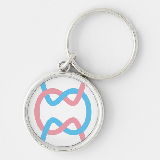 Hoofdlettertoets voor Crossdroomvlag Sleutelhanger (Voorkant)