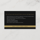 Hoofdloodgieter | Handig Man Visitekaartje (Achterkant)