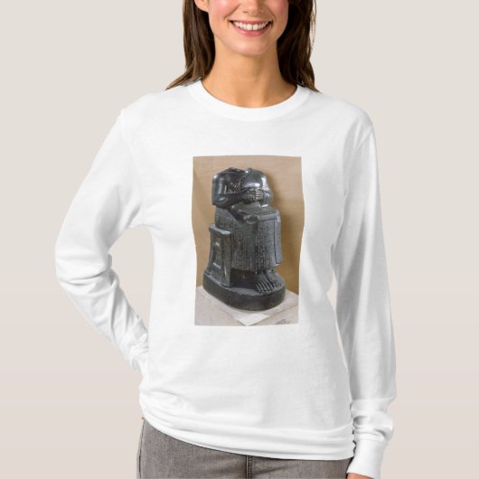 Hoofdloos standbeeld van prins Gudea als T-shirt (Voorkant)