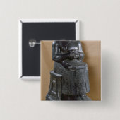 Hoofdloos standbeeld van prins Gudea als Vierkante Button 5,1 Cm (Voorkant /achterkant)