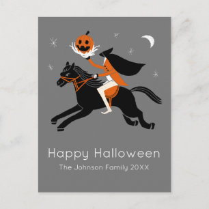 Hoofdloze Horseman halloween Briefkaart