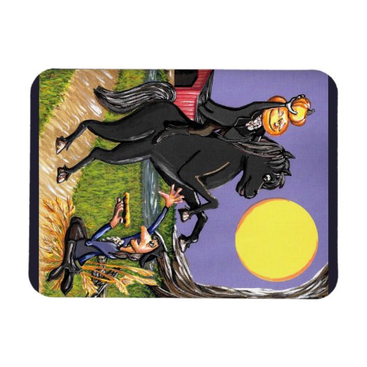 Hoofdloze Horseman Ichabod Crane fridge magnet Magneet (Horizontaal)