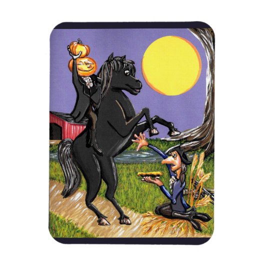 Hoofdloze Horseman Ichabod Crane fridge magnet Magneet (Verticaal)