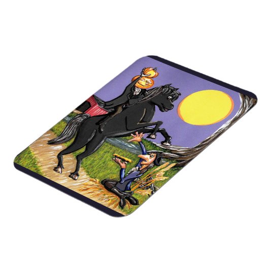 Hoofdloze Horseman Ichabod Crane fridge magnet Magneet (Linkerzijde)