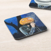 Hoofdloze motorfiets bier onderzetter (Linkerzijde)