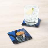 Hoofdloze motorfiets bier onderzetter (Rechterzijde)