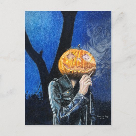 Hoofdloze motorfiets briefkaart (Voorkant)