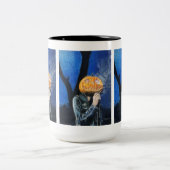 Hoofdloze motorfiets tweekleurige koffiemok (Center)