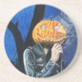 Hoofdloze motorfiets zandsteen onderzetter (Voorkant)