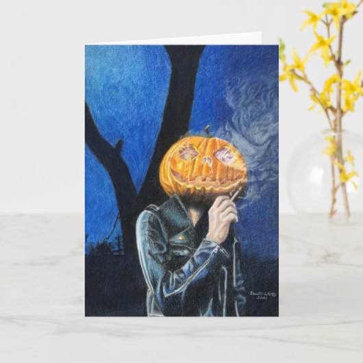 Hoofdloze motorrijder kaart (Gele Bloem)