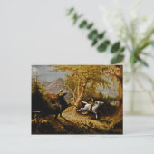 Hoofdloze paardenraan die de kraan van de ijskast  briefkaart (Staand voorkant)