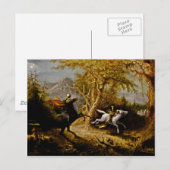 Hoofdloze paardenraan die de kraan van de ijskast  briefkaart (Voorkant / Achterkant)