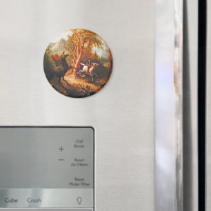 Hoofdloze paardenraan die de kraan van de ijskast magneet