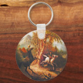 Hoofdloze paardenraan die de kraan van de ijskast sleutelhanger (Voorkant)