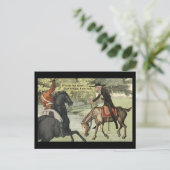 Hoofdloze ruiter en Ichabod Crane Briefkaart (Staand voorkant)