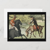 Hoofdloze ruiter en Ichabod Crane Briefkaart (Voorkant / Achterkant)