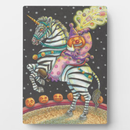 HOOFDLOZE RUITER SLAPERIG HOLLOW CIRCUS CLOWN ZEBR FOTOPLAAT