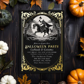 Hoofdloze Ruiter Sleepy Hollow Halloween Party Folie Uitnodiging