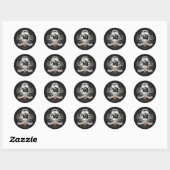 Hoofdloze Ruiter Sleepy Hollow Halloween Ronde Sticker (Vel)