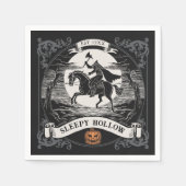 Hoofdloze Ruiter Sleepy Hollow Halloween Servet (Voorkant)