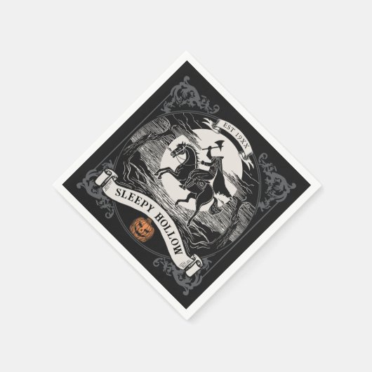 Hoofdloze Ruiter Sleepy Hollow Halloween Servet (Hoek)