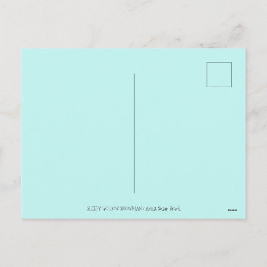 HOOFDLOZE RUITER SNEEUWMAN, XMAS HALLOWEEN HUMOR, FEESTDAGENKAART (Achterkant)