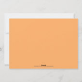 HOOFDLOZE RUITERES, ZIJZADIG OP HALLOWEEN PAARD FEESTDAGENKAART (Achterkant)