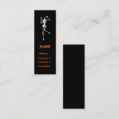 Hoofdloze skelet mini visitekaartje (Voorkant / Achterkant)