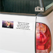Hoofdman ik hou van de aarde bumpersticker (Op Truck)