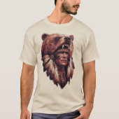Hoofdman met een berenhuid t-shirt (Voorkant)