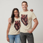 Hoofdman met een berenhuid t-shirt (Unisex)