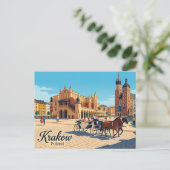 Hoofdmarktplein Polen Briefkaart (Staand voorkant)