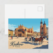 Hoofdmarktplein Polen Briefkaart (Voorkant / Achterkant)