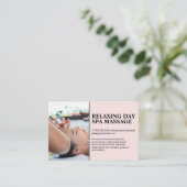 Hoofdmassage | Day Spa Visitekaartje (Staand voorkant)